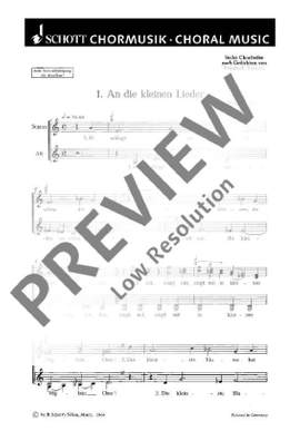 Moeckl, Franz: Sechs Chorlieder