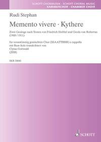Stephan, Rudi: Memento vivere · Kythere