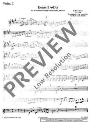 Bach, Carl Philipp Emanuel: Concerto A major H 437-39, Wq 168, 172, 29