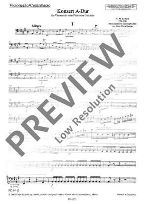 Bach, Carl Philipp Emanuel: Concerto A major H 437-39, Wq 168, 172, 29