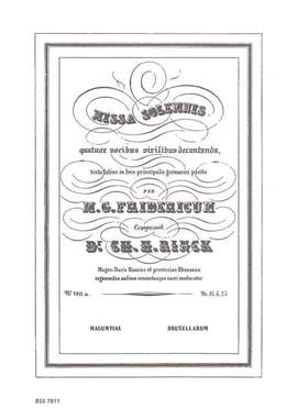 Rinck, Johann Christian Heinrich: Missa Solemnis
