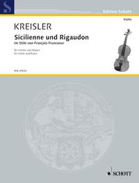 Kreisler, Fritz: Sicilienne and Rigaudon Nr. 6