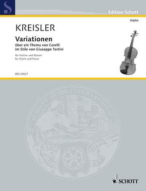 Kreisler, Fritz: Variations on a theme by Corelli F major Nr. 9