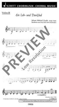Haydn, Johann Michael: Ein Lob- und Danklied