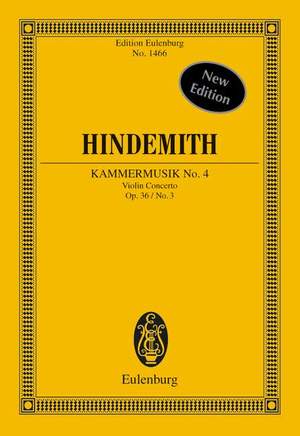 Hindemith, Paul: Chamber Music No. 4 op. 36/3