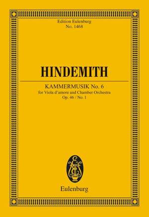 Hindemith, Paul: Chamber Music No. 6 op. 46/1