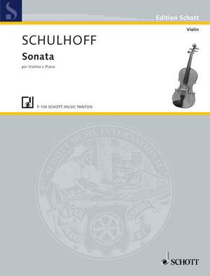Schulhoff, Erwin: Sonata op. 7 WV 24