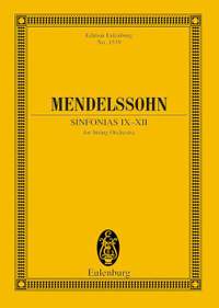 Mendelssohn Bartholdy, Felix: Sinfonias IX-XII