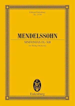 Mendelssohn Bartholdy, Felix: Sinfonias IX-XII