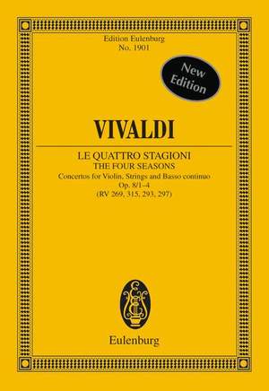 Vivaldi, Antonio: The Four Seasons op. 8/1-4 RV 269, 315, 293, 297 / PV 241, 336, 257, 442