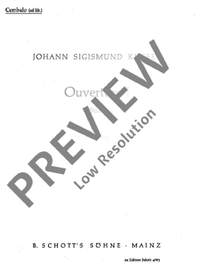 Kusser, Sigismund: Overture I