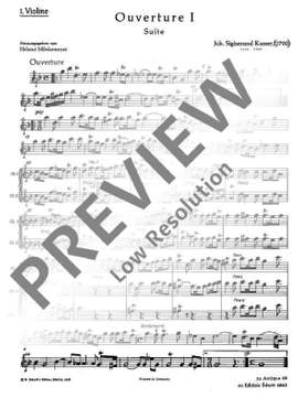 Kusser, S: Ouverture I