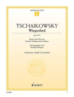 Tchaikovsky, Peter Iljitsch: Lullaby op. 16/1