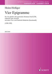 Holliger, Heinz: Vier Epigramme