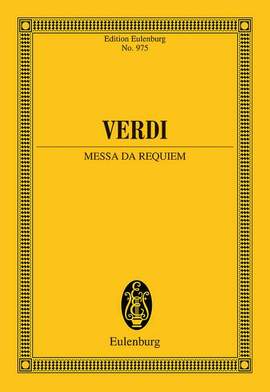 Verdi, Giuseppe Fortunino Francesco: Messa da Requiem