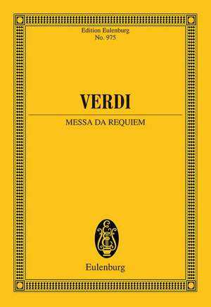 Verdi, Giuseppe Fortunino Francesco: Messa da Requiem