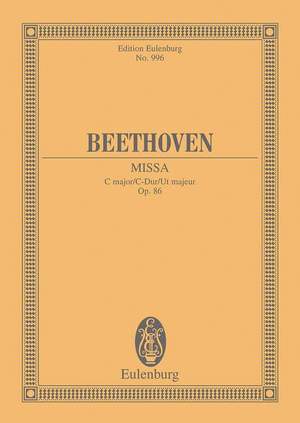 Beethoven, Ludwig van: Missa C major op. 86