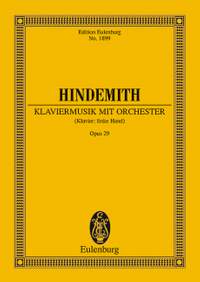 Hindemith, Paul: Klaviermusik mit Orchester op. 29