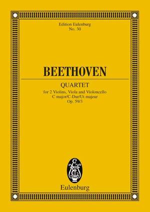 Beethoven, Ludwig van: String Quartet C major op. 59/3