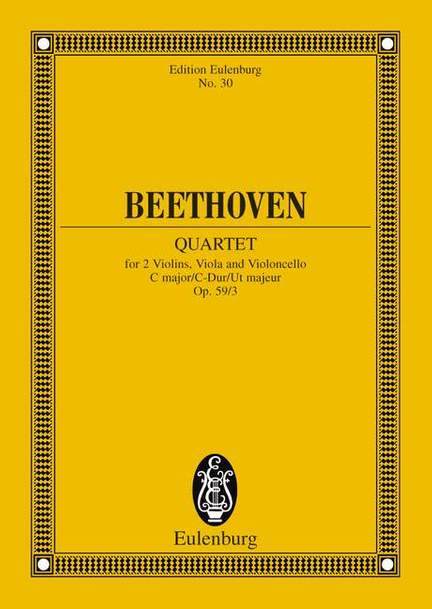 Beethoven, Ludwig van: String Quartet C major op. 59/3