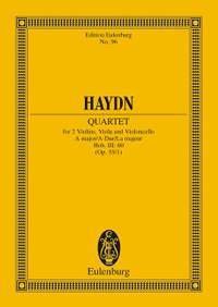 Haydn, Joseph: String Quartet A major op. 55/1 Hob. III: 60