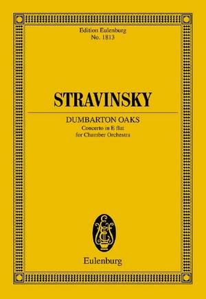 Stravinsky, Igor: Concerto in E flat "Dumbarton Oaks"
