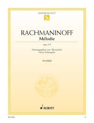 Rachmaninoff, Sergei Wassiljewitsch: Mélodie op. 3/3