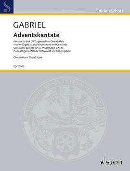 Gabriel, Thomas: Adventskantate