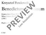 Penderecki, Krzysztof: Benedictus Product Image
