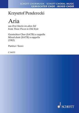 Penderecki, Krzysztof: Aria