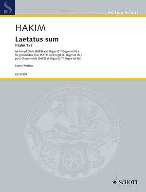 Hakim, Naji: Laetatus sum
