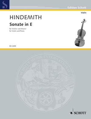 Hindemith: Violin Sonata in E
