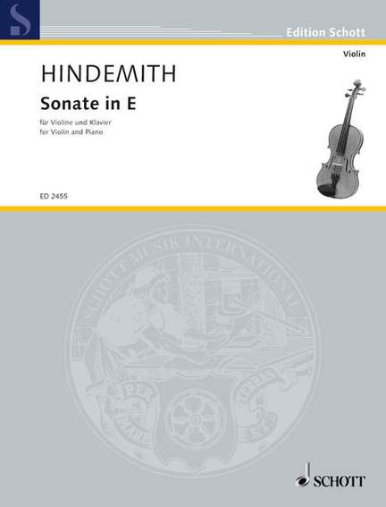 Hindemith: Violin Sonata in E