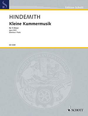 Hindemith, Paul: Little Chamber Music op. 24/2