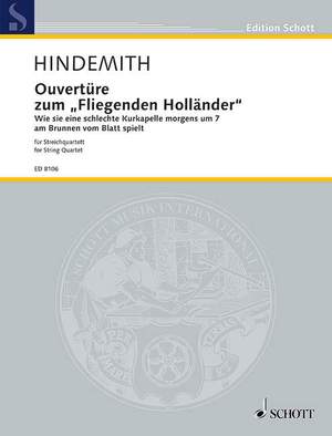 Hindemith, Paul: Ouvertüre zum "Fliegenden Holländer"