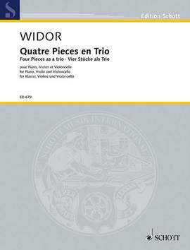Widor, Charles-Marie: Four Pieces as a trio