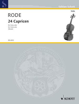 Rode, Jacques Pierre Joseph: 24 Caprices
