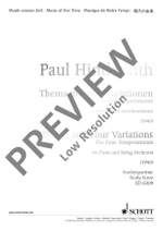 Hindemith, Paul: Theme with four Variations Product Image