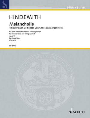 Hindemith, Paul: Melancholy op. 13