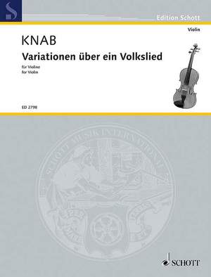 Knab, Armin: Variationen über ein Volkslied
