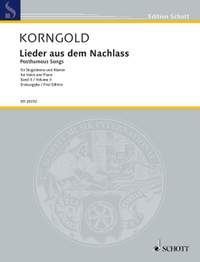 Korngold, Erich Wolfgang: Posthumous Songs