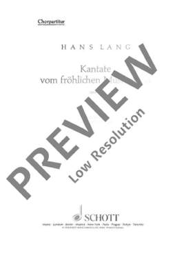 Lang, Hans: Kantate vom fröhlichen Musikanten op. 46