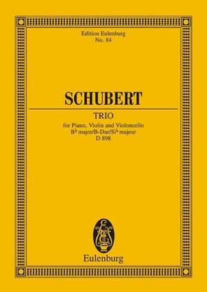 Schubert, Franz: Piano Trio Bb major op. 99 D 898