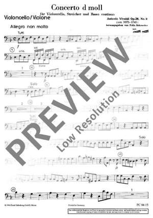 Vivaldi, Antonio: Concerto D Minor op. 26/9 RV 406/481