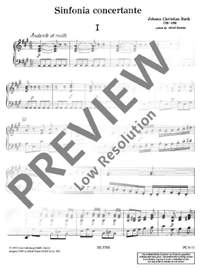 Bach, Johann Christian: Sinfonia concertante A major