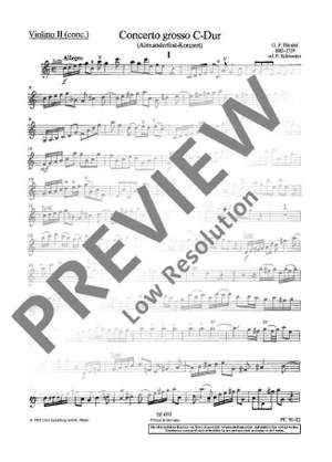 Handel, George Frideric: Concerto grosso C major HWV 318