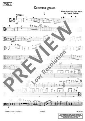 Locatelli, Pietro Antonio: Concerto Grosso F Major op. 4/12