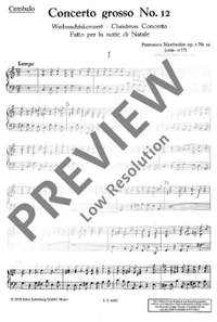 Manfredini, F: Concerto grosso C-Dur C major op. 3/12