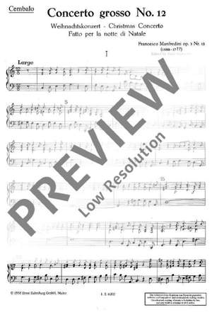 Manfredini, Francesco: Concerto grosso C Major op. 3/12