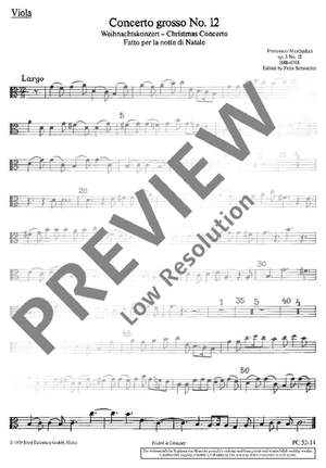 Manfredini, Francesco: Concerto grosso C Major op. 3/12